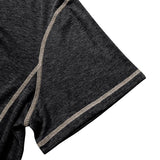 Men's Color Block Henley Neck Short Sleeve T-Shirt 41213439Y