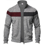 Men's Contrast Collar Zip-up Jacket 72443017X