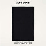 Men's Classic Solid Warm Knit Scarf 78693130K