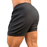 Men's Sports Casual Solid Color Drawstring Shorts 24080186Y