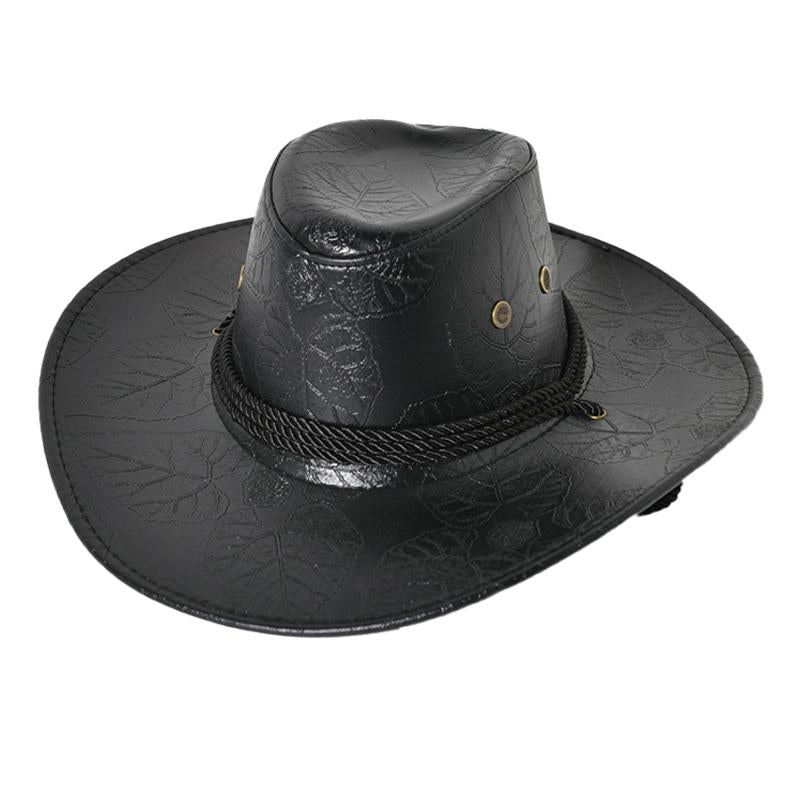 Men's PU Leather Western Cowboy Hat 79929969U