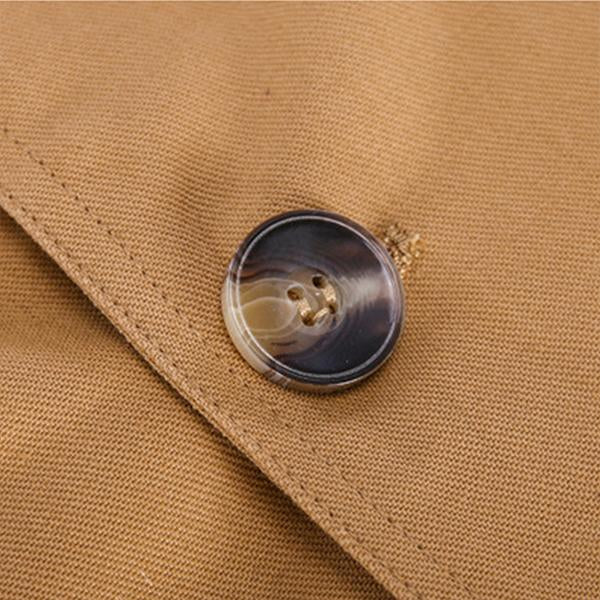 Men's Casual Cotton Lapel Mid Length Jacket 70010867M