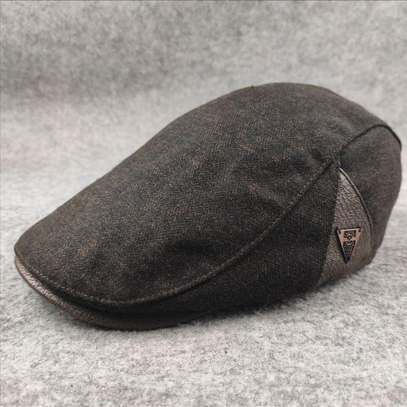 Béret chaud rétro pour homme automne et hiver 25636840U