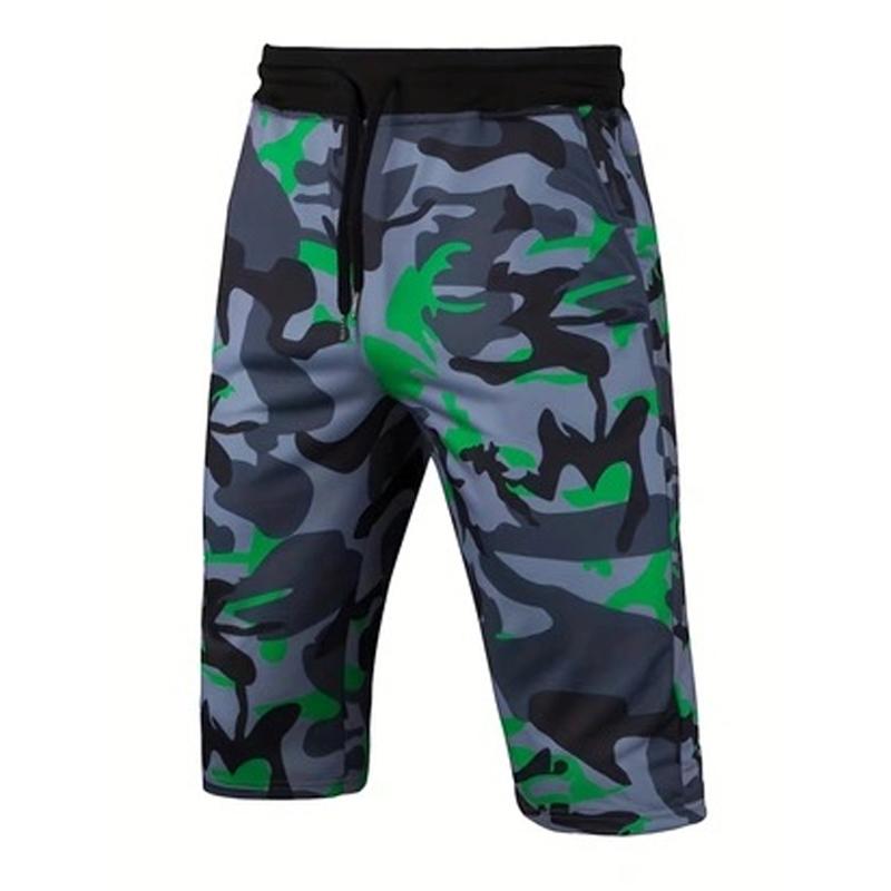 Men's Printed Camouflage Stretch Athletic Shorts 09929717X
