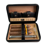 Men's Portable Cigar Humidor Leather Set Storage Bag 77717740K