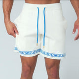 Men's Summer Casual Printed Elastic Waist Loose Sports Shorts 19455069M