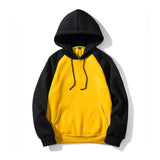 Men's Retro Classic Casual American Street Colorblock Hoodie 09956399K