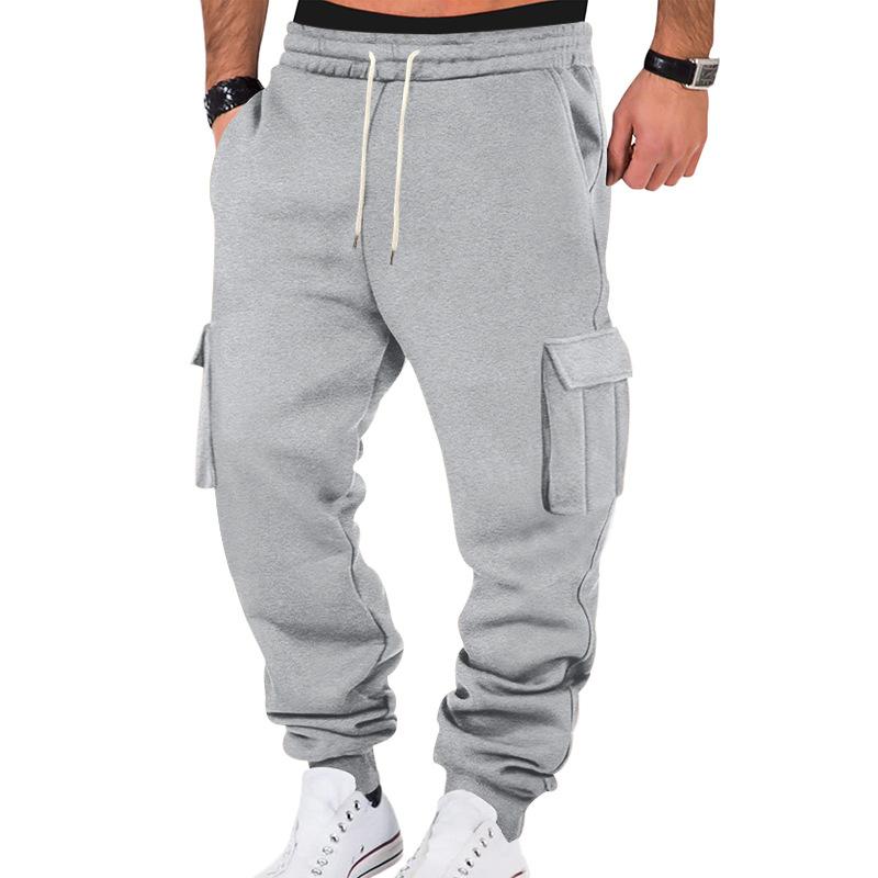 Men's Loose Sports Hooded Sweatshirt and Pants Set 40057919Y