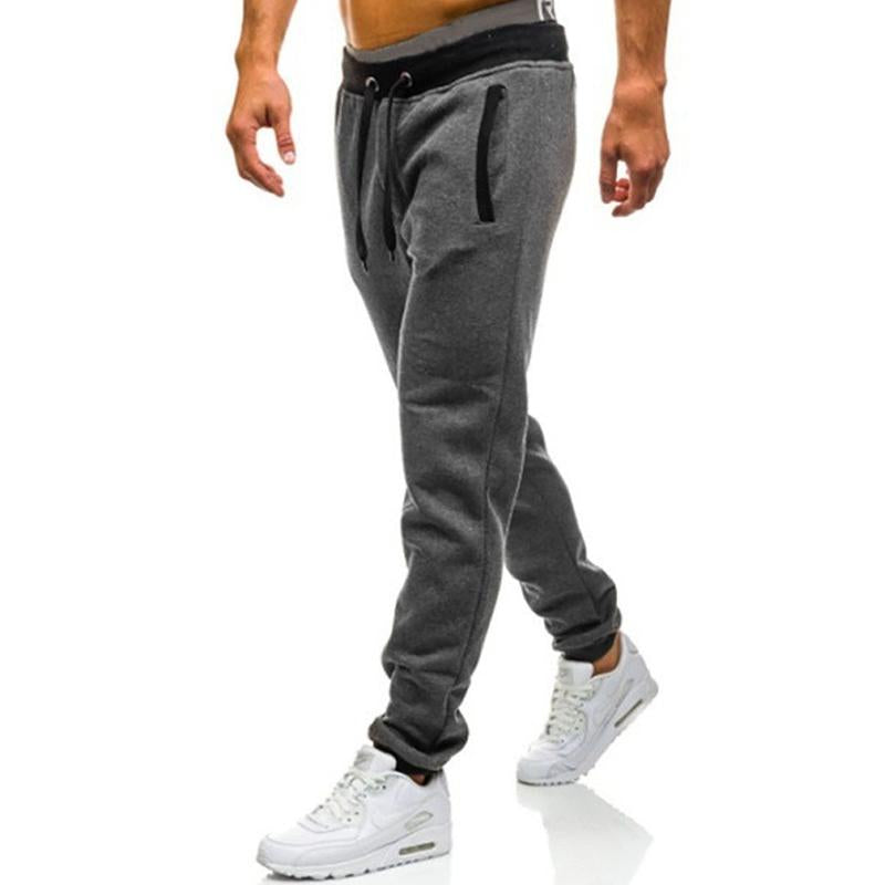 Men's Loose Stretch Solid Color Sports Trousers 45449115X