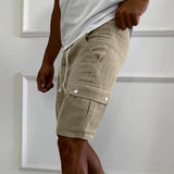 Men's Multi-pocket Cotton Sports Cargo Shorts 62872642X