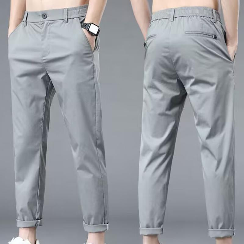 Men's Casual Thin Straight Loose Cropped Pants 07998166M