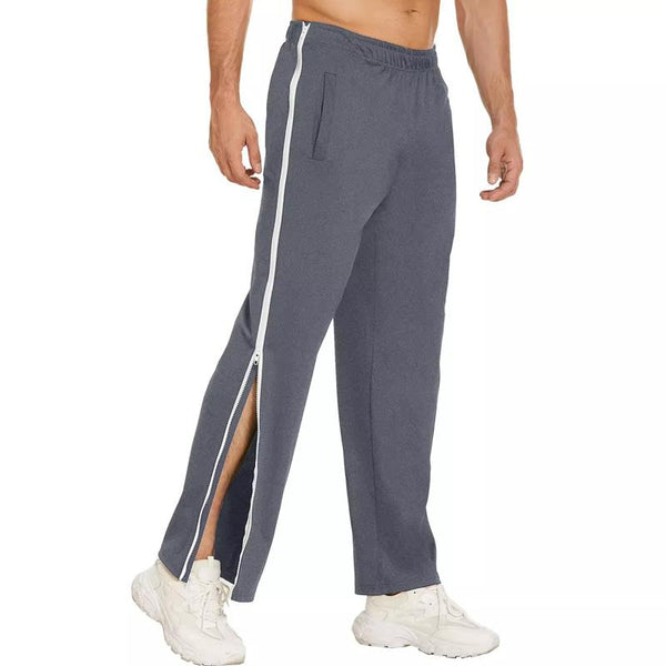 Men's Casual Sports Zipper Loose Sweatpants 37655848M