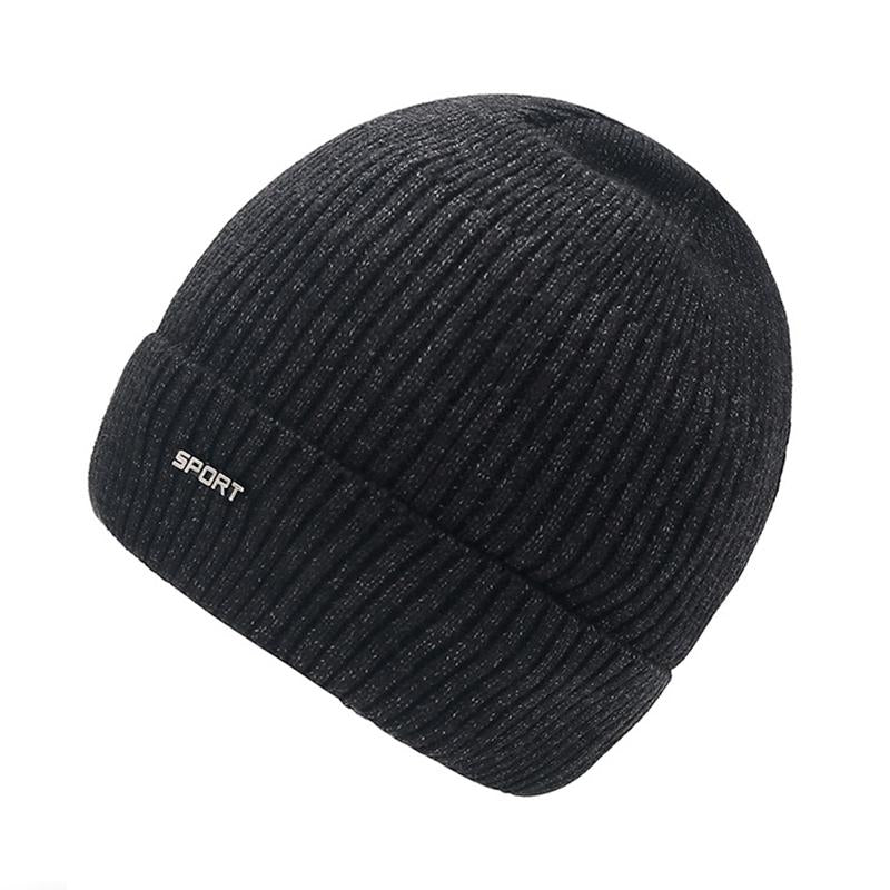 Gorro de punto casual cálido para hombre 12207797M