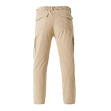 Men's Outdoor Waterproof Solid Color Multi-Pocket Cargo Pants 58336390Y