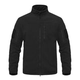 Men's Retro Casual Solid Color Polar Fleece Tactical Jacket 58175370TO