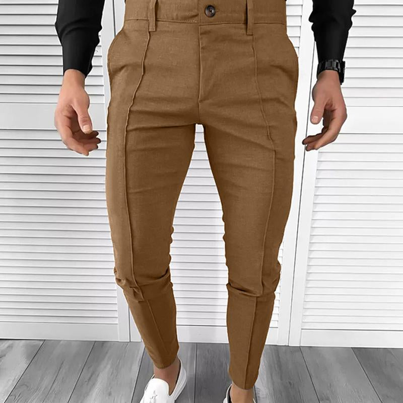 Men's Solid Color Casual Suit Pants 44716602X