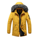 Men's Casual Outdoor Hooded Fleece Zipper Warm Workwear Coat 45840671M