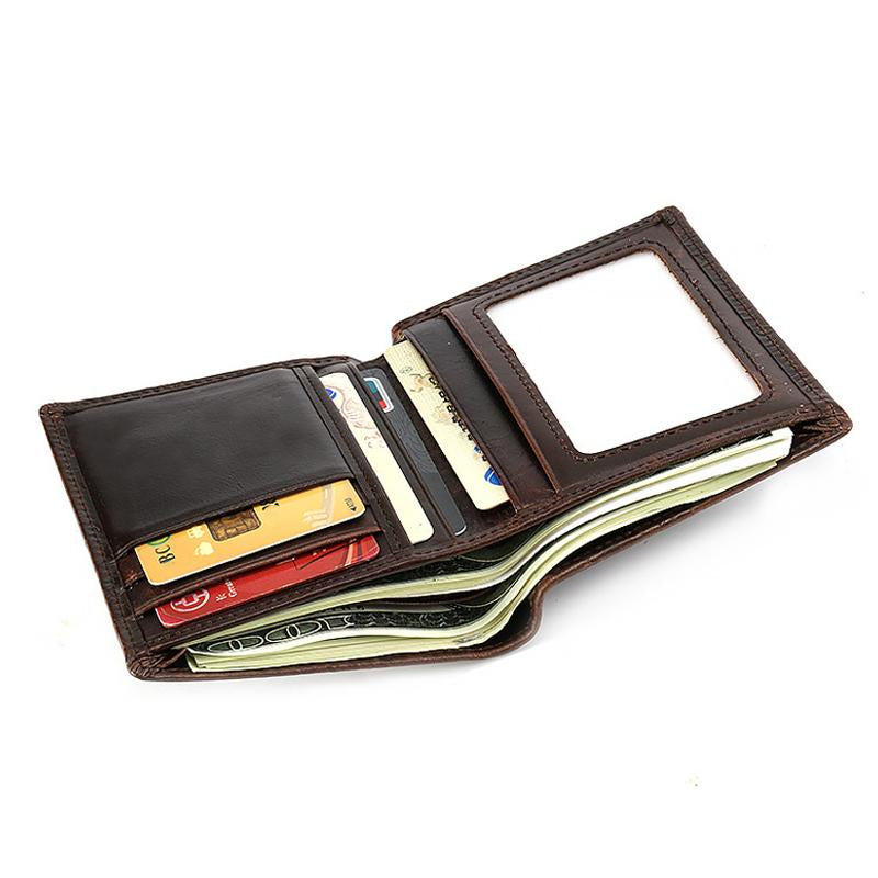 Men's Solid Color Embossed Vintage Wallet 68181730X