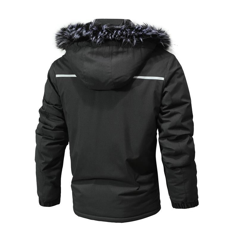 Men's Outdoor Casual Removable Hood Warm Ski Coat 83312927Y