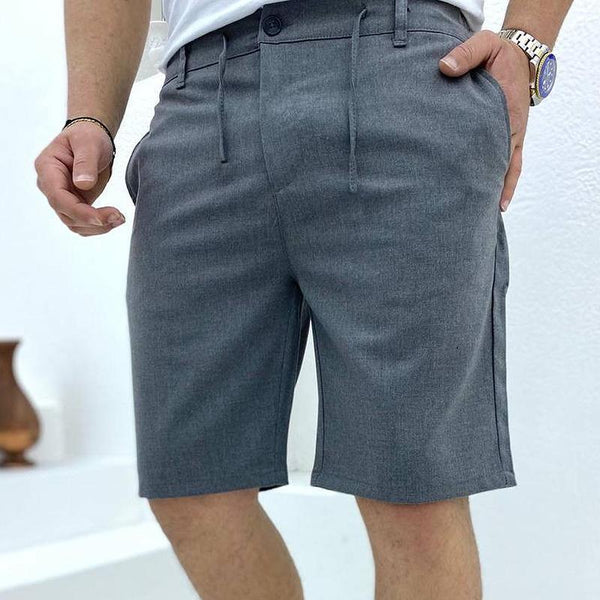 Men's Casual Simple Solid Color Zipper Shorts 95838011TO