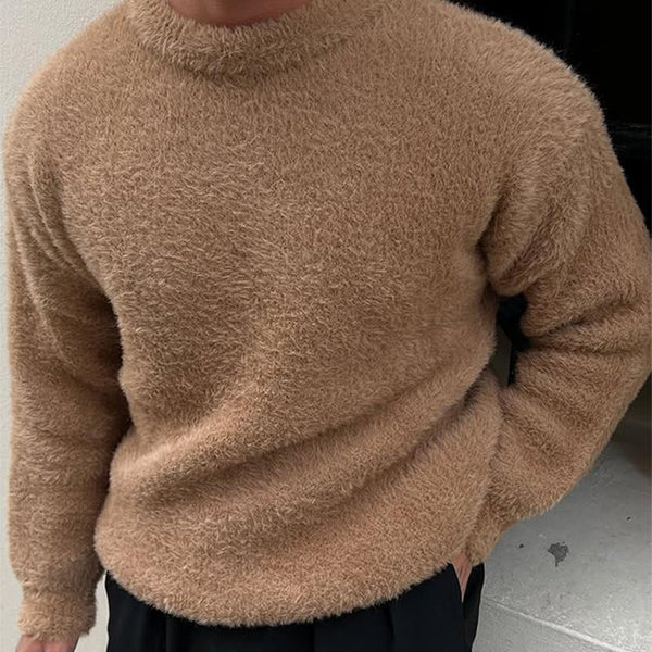 Men's Casual Loose Crew Neck Sweater 62152031X