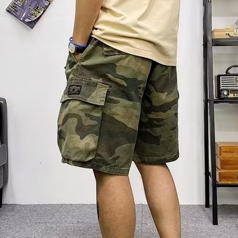 Men's Multi-Pocket Camo Cargo Shorts 60303727Y