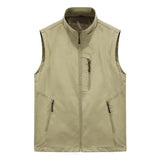 Men's Casual Outdoor Quick-drying Stand Collar Vest 85306716F