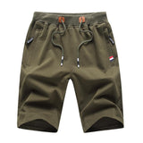 Men's Casual Solid Color Trendy Cotton Blend Sports Shorts 69119609X
