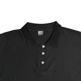 Men's Solid Color Lapel Knitted Short Sleeve Polo Shirt 88936847Y