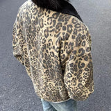 Men's Vintage Leopard Denim Jacket 14720804U