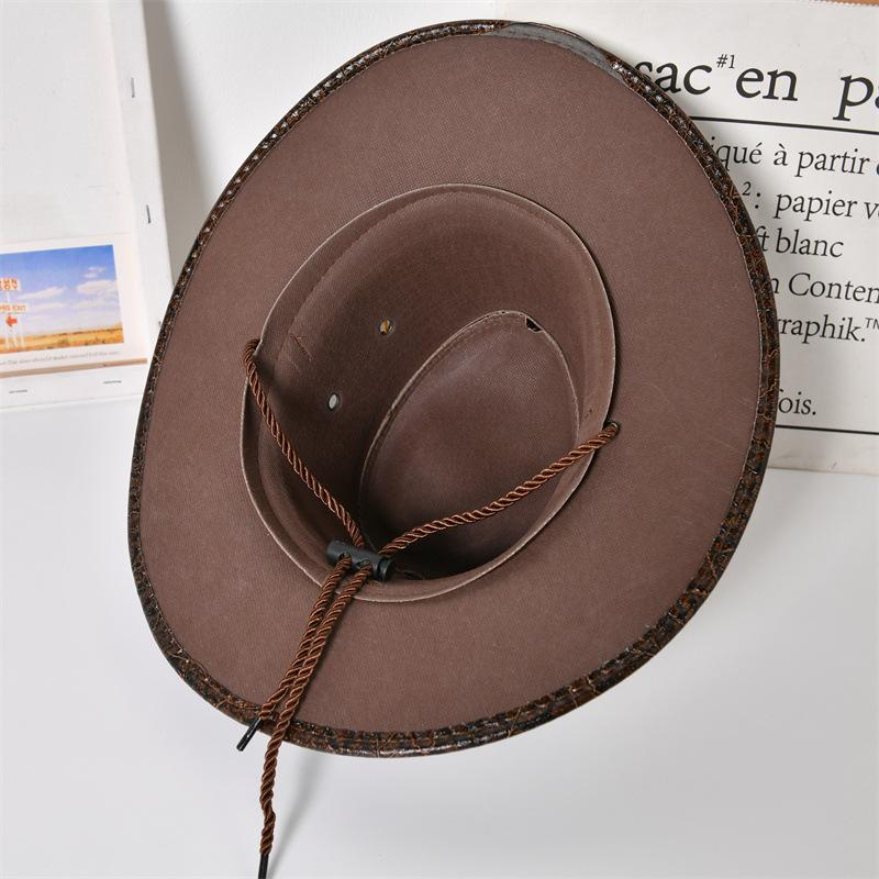 Men's PU Leather Western Cowboy Hat 79929969U