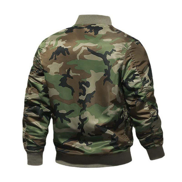 Men's Classic Casual Camouflage Loose Comfort Flight Jacket 01114487K