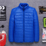 Men's Solid Collar Lightweight Padded Jacket 46394674X