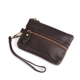 Men's Solid Color Multifunctional Cowhide Coin Purse 26250720X