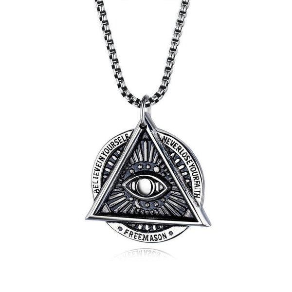 Vintage Casual Evil Eye Necklace 08890688TO