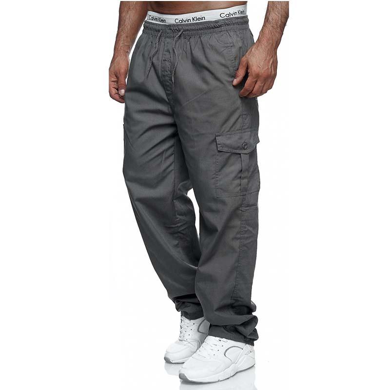 Men's Classic Casual Multi-pocket Loose Straight Cargo Pants 77972988K