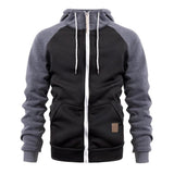 Men's Colorblock Sports Zip-Up Hoodie 13947767X