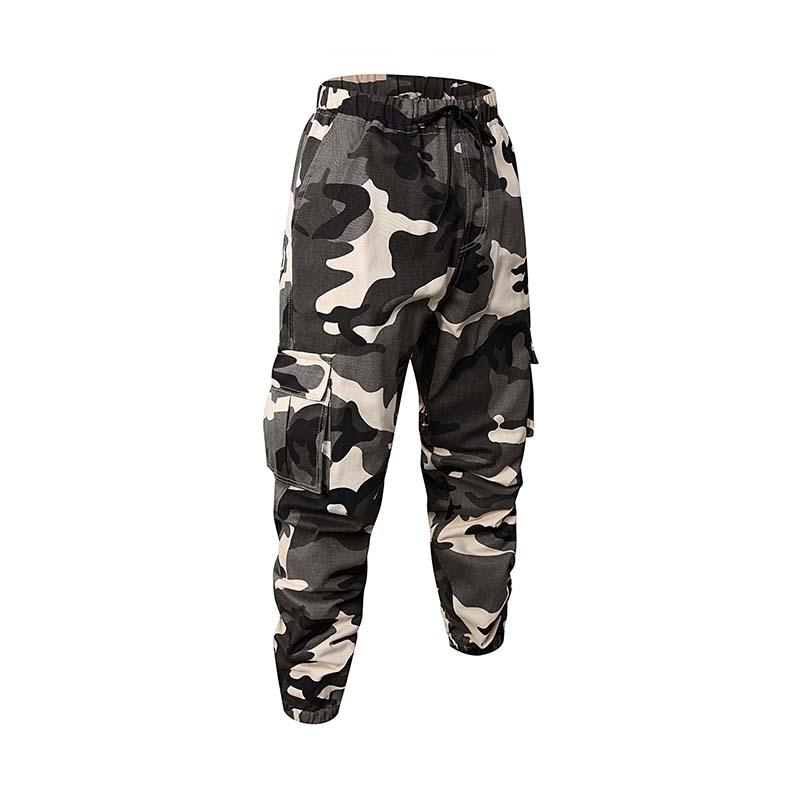 Men's Outdoor Casual Loose Multi-Pocket Camouflage Cargo Pants 67843031K