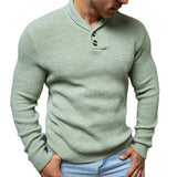 Men's Solid Color Casual Pullover Sweater 81044318X