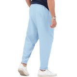 Men's Vintage Solid Color Belted Straight Leg Pants 44305437Y