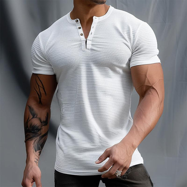 Men's Casual Simple Solid Color T-shirt 74250208TO