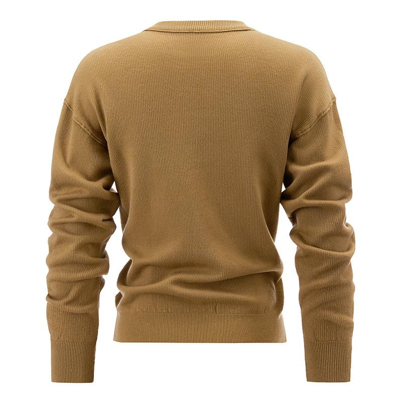 Men's Crew Neck Long Sleeve Pullover Sweater 10511648X