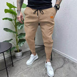 Men's Solid Color Twill Casual Versatile Sweatpants 51628983X