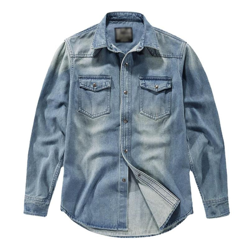 Men's Denim Long Sleeve Shirt 17005324U