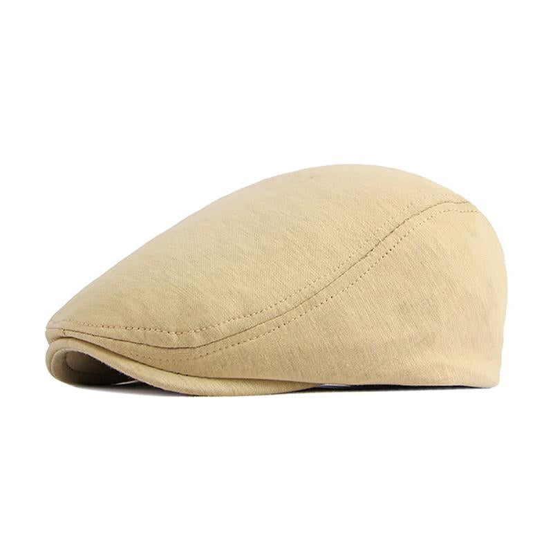 Men's Casual Solid Color Cotton Blend Beret 82609230M