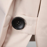 Men's Casual Slim Double Breasted Belt Long Trench Coat 07374820M