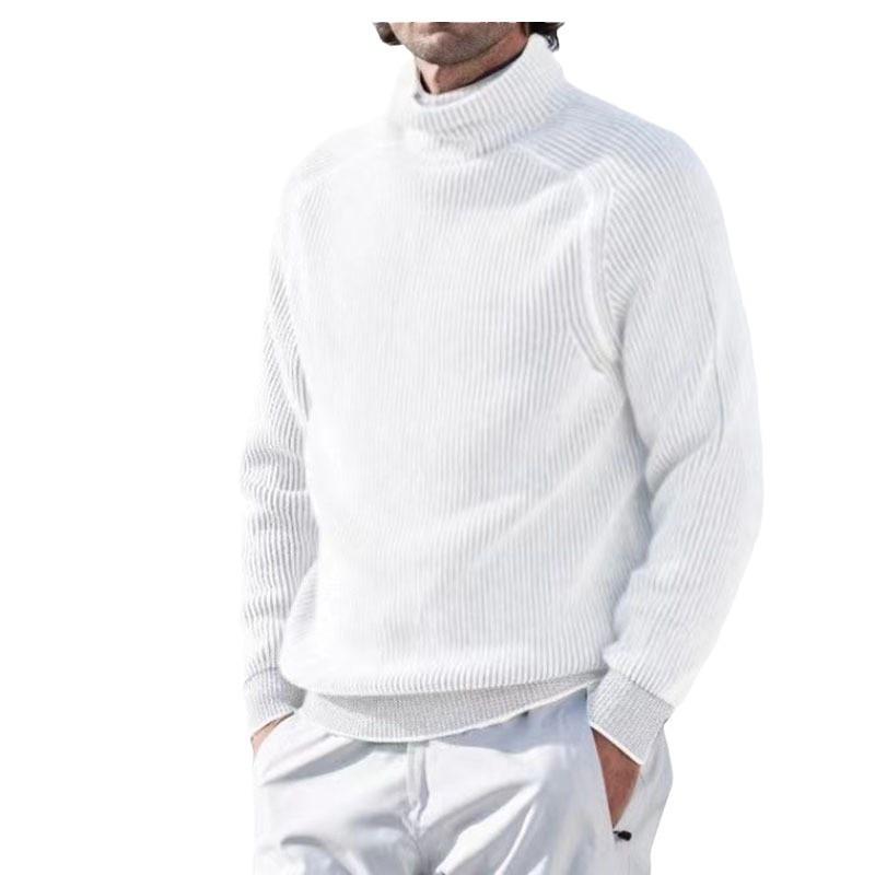 Men's Loose Turtleneck Pullover Warm Bottoming Sweater　80358204F