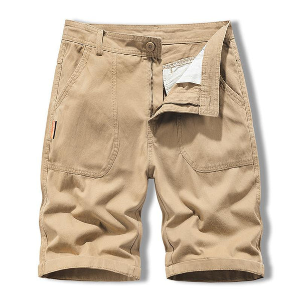 Men's Casual Cotton Blend Slim Fit Suit Shorts 27115165M