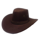 Men's Outdoor Sun Visor Suede Denim Wide Brim Hat 55191178U