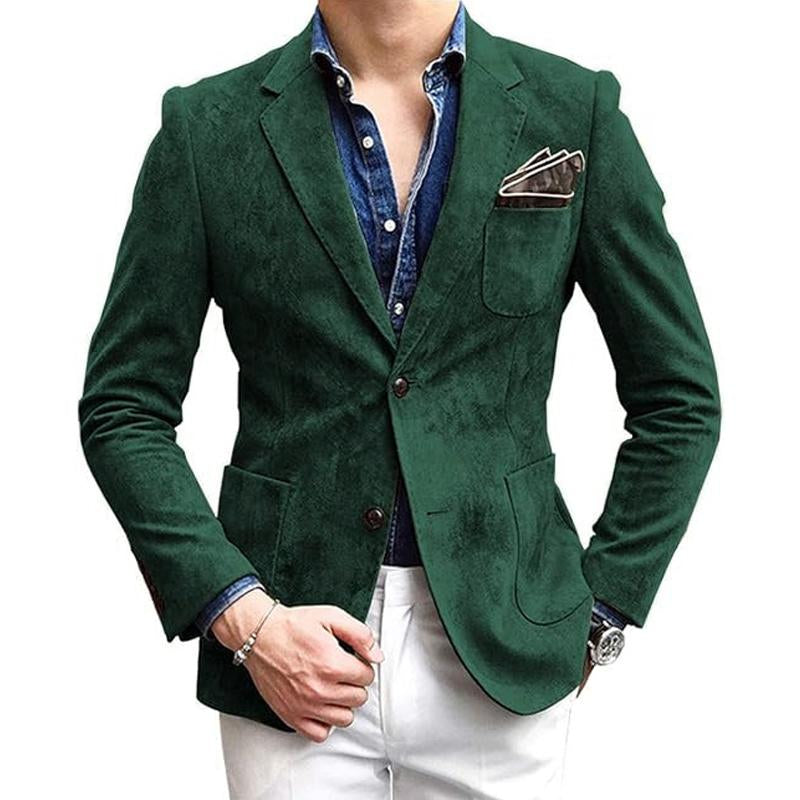 Men's Solid Color Casual Lapel Blazer 09922024X